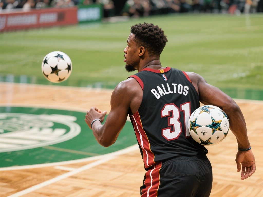 足篮双修新境界:桑托斯背部停球,巴特勒神配合夺目 相比桑托斯的足球背景,巴特勒则是一名叱咤