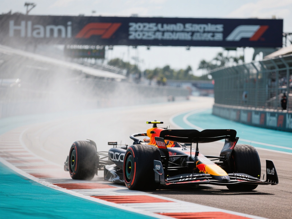“聚焦2025年F1迈阿密大奖赛正赛巅峰对决” 迈阿密赛道不仅考验驾驶技术,同时还挑战车
